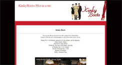 Desktop Screenshot of kinkyboots-movie.com