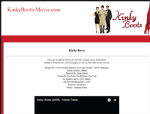 Tablet Screenshot of kinkyboots-movie.com